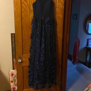 Trixx clothing company navy prom gown